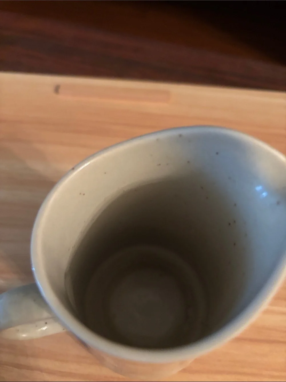Rainbow Ceramic Creamer with Yellow Band and Brown Rim